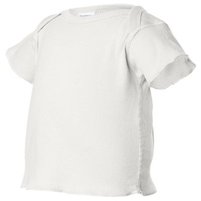 Rabbit Skins Infant Baby Rib T-Shirt 6MOS WHITE
