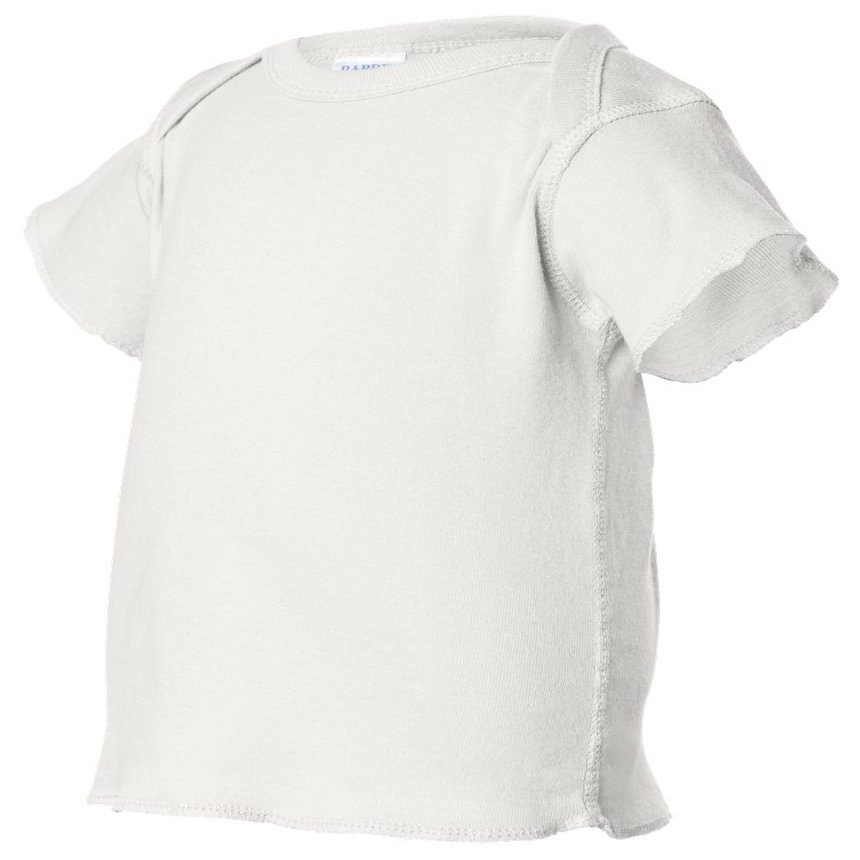 Rabbit Skins Infant Baby Rib T-Shirt 6MOS WHITE