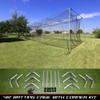Cimarron Sports Outdoor #24 Batting Cage Twisted Polymer Netting and Frame Corners - 40'x12'x10' view 2