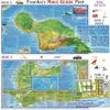 Franko Maps Maui Guide Map for Scuba Divers and Snorkelers view 1