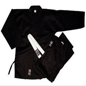Pro Force 10 oz 55% Cotton / 45% Polyester Uniform - Black - 4