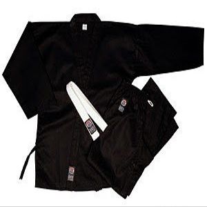 Pro Force 8oz 55% Cotton / 45% Polyester Mediumweight Uniform - Black - 5