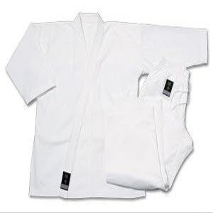 Pro Force 10 oz 55% Cotton / 45% Polyester Uniform - White - 3