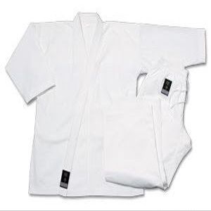 Pro Force 8oz 55% Cotton / 45% Polyester Mediumweight Uniform - White - 0