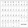 English US Keyboard Stickers with Black Lettering ON Transparent Background for Desktop, Laptop and Notebook view 1