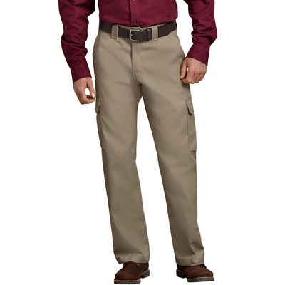 Dickies Men's Relaxed Straight-Fit Cargo Work Pant, Desert Sand, 30W x 30L