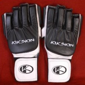 Kikskin Kwik Wrap Vale-Tudo Glove - 8oz - Black/White 2 Tone