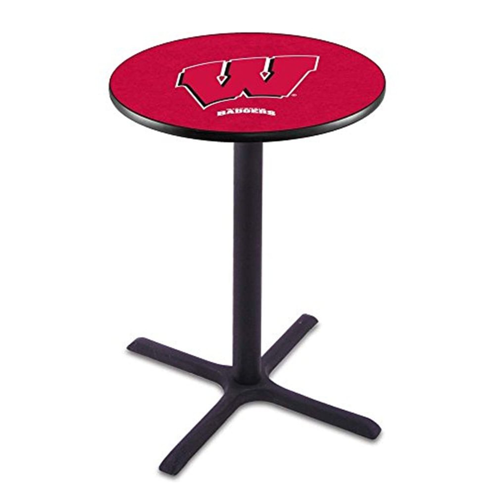 Holland Bar Stool Co. L211-36" Black Wrinkle Wisconsin W Pub Table