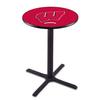 Holland Bar Stool Co. L211-36" Black Wrinkle Wisconsin W Pub Table view 1