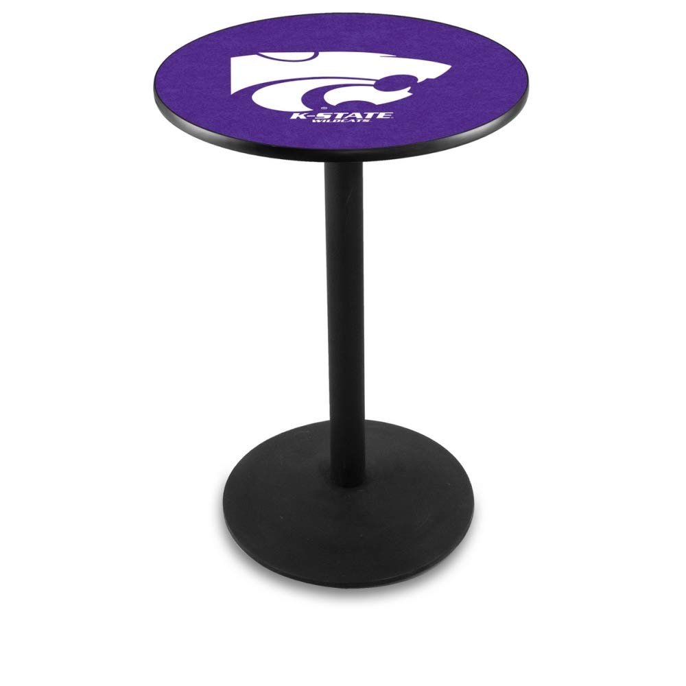 Holland Bar Stool Co. L214-36" Black Wrinkle Kansas State Pub Table