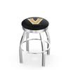 25" L8C3C - Chrome Vanderbilt Swivel Bar Stool with 2.5" Ribbed Accent Ring by Holland Bar Stool Company view 1