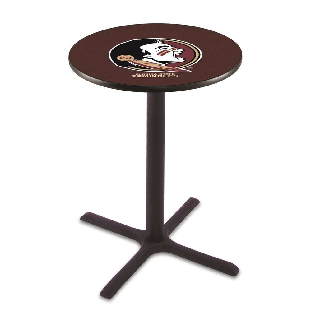 Holland Bar Stool Co. L211-36" Black Wrinkle Florida State (Head) Pub Table