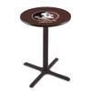 Holland Bar Stool Co. L211-36" Black Wrinkle Florida State (Head) Pub Table view 1