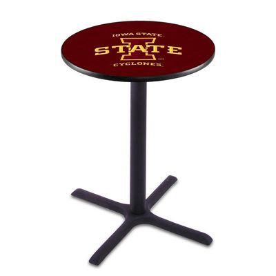 Holland Bar Stool Co. L211-36" Black Wrinkle Iowa State Pub Table