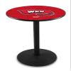 Holland Bar Stool Co. L214-36" Black Wrinkle Western Kentucky Pub Table view 1