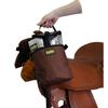 TrailMax Medium Horse Pommel Bags for your Western Saddle; Insulated Saddle Bags for Horses; Camera or Cellphone Saddle Bag; Secured W/Straps Around Pommel of Western or Endurance Saddles;BRN view 3