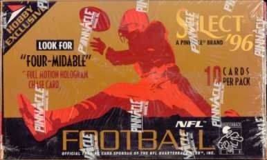 Pinnacle 1996 Select Football Cards Hobby Box