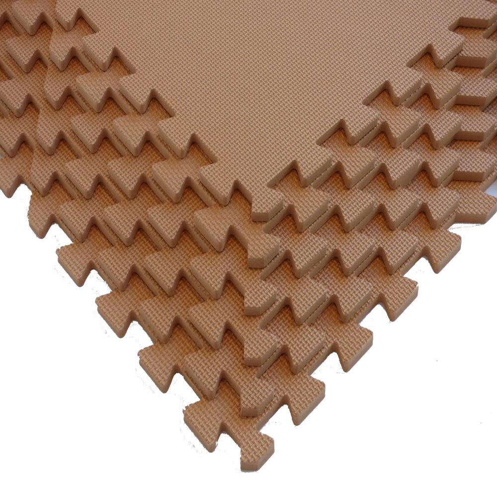 Get Rung Interlocking Foam Floor Tiles From Square Brands for MMA | Gym Flooring for Home | Puzzle Mat | Exercise Mat | Play Tiles | 3/8"
