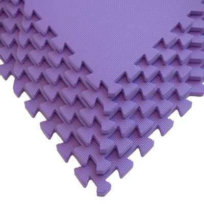 Square Brands Interlocking Gym Floor Tiles - Puzzle Foam Mats for Home Gym | MMA & Exercise | 3/8