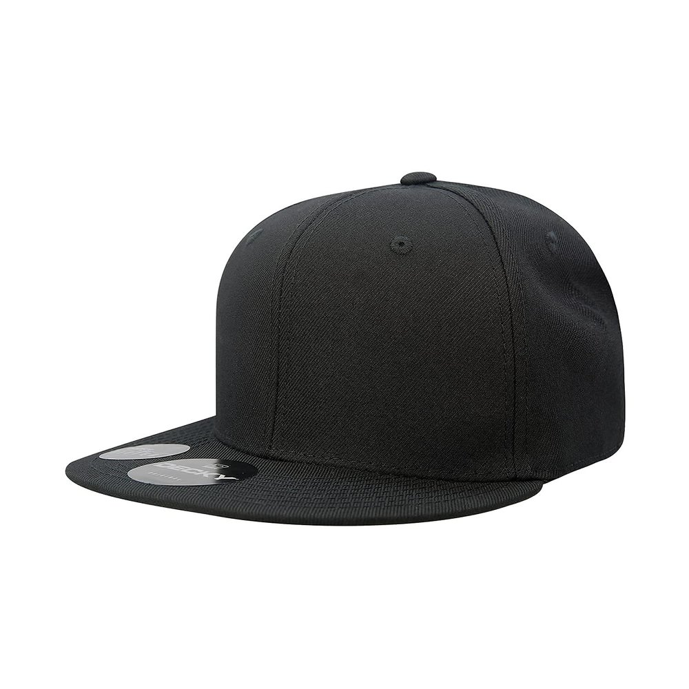 DECKY Retro Fitted Cap, Black, 7