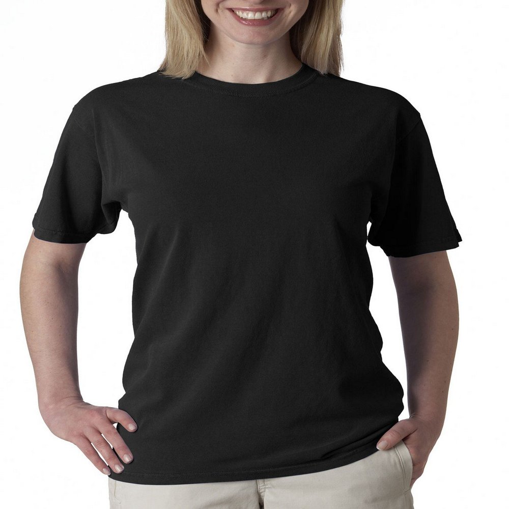 Chouinard 1717 Adult Garment-Dyed Cotton T-Shirt - Black - XL