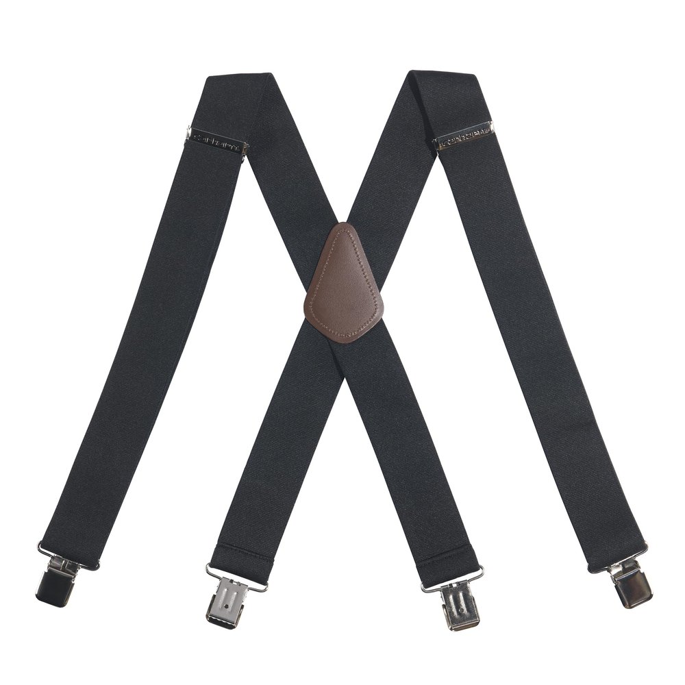 Carhartt Rugged Flex Elastic Suspenders Black, One Size (52 Maximum Length) Suspender Width: 2"