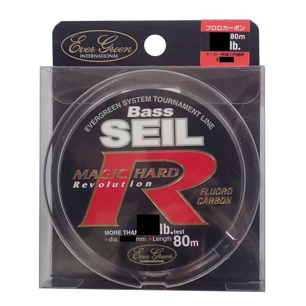 Evergreen Fluorocarbon Line Bath Zile Magic Hard R, 276.4 ft (80 m), 14 lbs, Clear