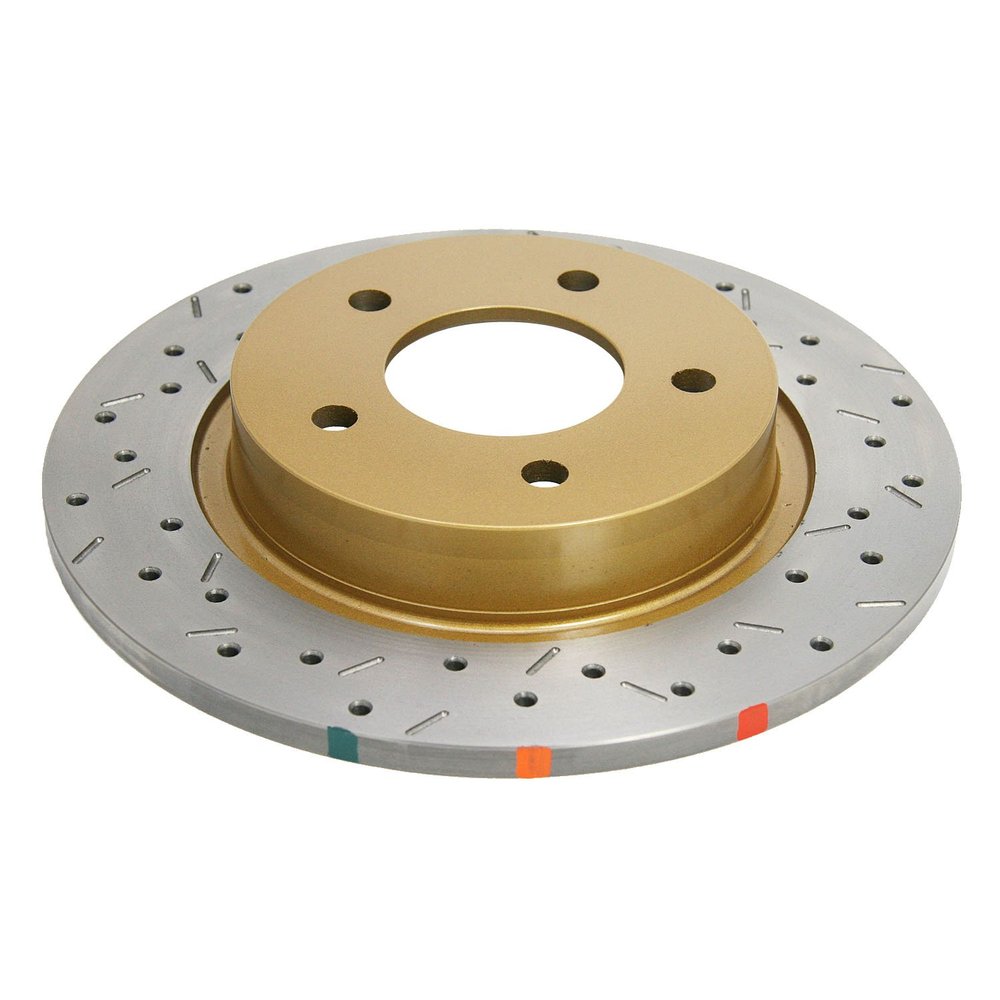 DBA DBA42957XS 4000 Series XS Premium Cross-Drilled and Slotted Rear Solid Disc Brake Rotor