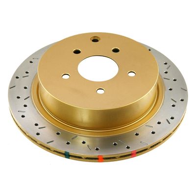 DBA DBA42313XS 4000 Series XS Disc Brake Rotor (Premium Cross-Drilled and Slotted) (Rear, Vented)