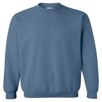50/50 Crewneck Sweatshirt, Color: Indigo Blue, Size: XXX-Large