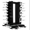 Ader Fitness Hex Dumbbell Set- 8 Pairs; 3-25lb w/Rack view 2