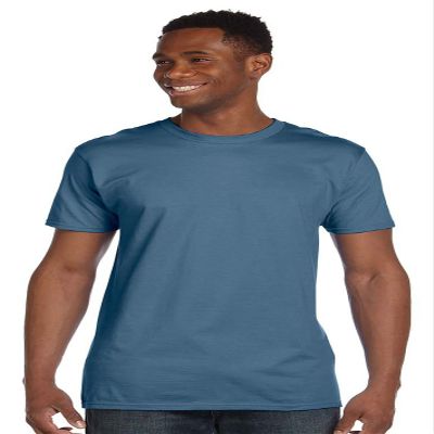 Hanes Men's Nano-T T-Shirt, Denim Blue, Large