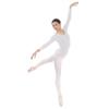 EUROTARD Womens Long Sleeve Leotard with Cotton 10265 WHITE-L view 1