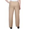 Alfred Dunner Womens All Around Elastic Waist Polyester Cropped Missy Pants - Pull-On Style, Classic Cut, Figure Flattering Relaxed Fit, Tan, 8 view 2