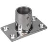 Sea-Dog Rail Base Fitting Rectangular Base 90 316 Stainless Steel - 1-7/8" x 3-3/16" - 1" OD view 1