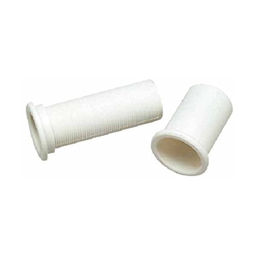 Boat Marine Drain Tube-1 inches X 4-1/2 inches -Plastic White livewell motorwell baitwell