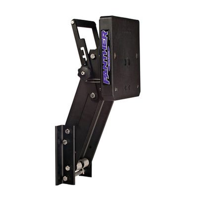 Marinetech Panther Marine 55-0416 Auxiliary Outboard 4-Stroke Motor Bracket - 16", Black