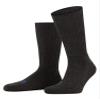 FALKE Unisex Walkie Ergo Socks, Crew Length, Thick Sole, Hiking Sock, Breathable, Moisture-Wicking, Merino Wool, Grey (Smog 3150), 5-6, 1 Pair view 1