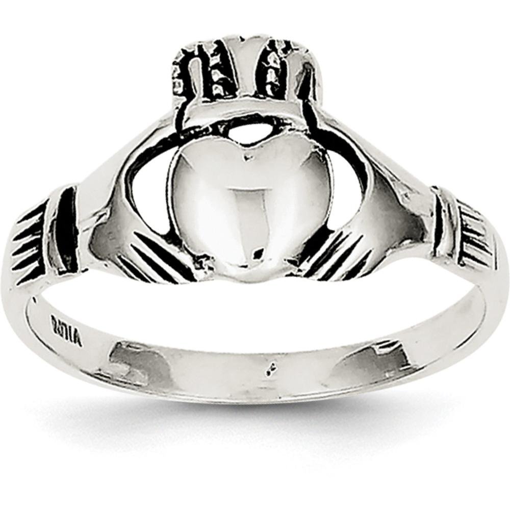 Sterling Silver Claddagh Ring Sz 6