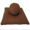 Kapok Zafu and Zabuton Meditation Cushion Set (2pc), Cinnamon view 1