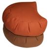 Buckwheat Crescent Zafu Meditation Cushion, Cinnamon view 2