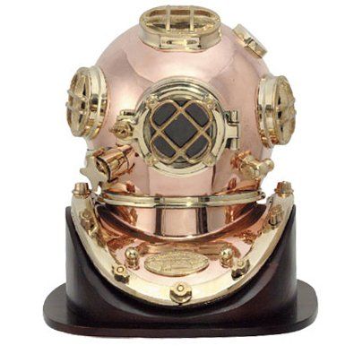 IST 18in Dive Helmet Replica with Wood Stand