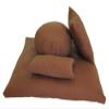 Kapok Zafu, Zabuton and Support Meditation Cushions Set (4pc), Cinnamon view 1