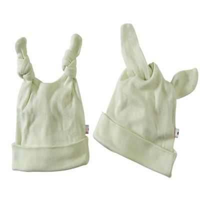 Babysoy Unisex Baby Duo-Styles Signature Hat (12-24 Months, Tea)