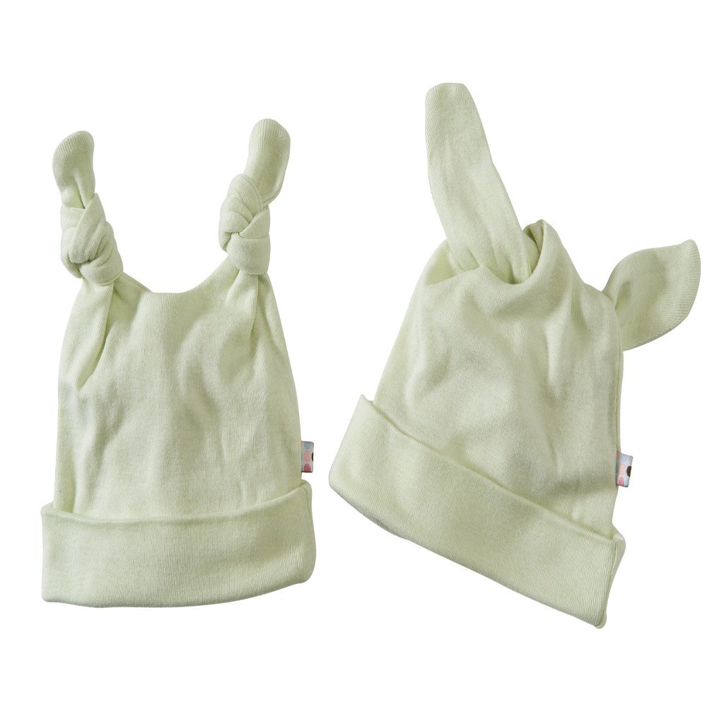Babysoy Unisex Baby Duo-Styles Signature Hat (12-24 Months, Tea)