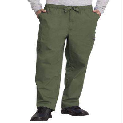 Cherokee Men's Originals Cargo Scrubs Pant, Olive, Medium