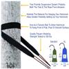 Hammock Bliss XL Extra Long Tree Straps - Hang Any Hammock with Ease - Super Strong & Durable - Quality You Can Trust - Only 5 oz / 138 Grams - Set of 2 Straps view 2