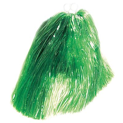 WIDMANN 1056V - Pom Pom Pom Plain Adult Unisex, Cheerleader, Majorette, Supporters, Italian, American, St. Patrick, Dancers, College, Carnival, Green