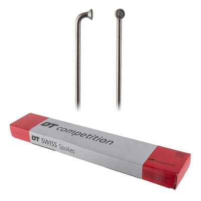 DT Swiss : Competition J Bend Spokes : Silver : 280MM