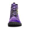 MAPOLO Women's High Top Boots Lace Up Branches Purple Winter Boots Casual Leather Slip Resistant Ankle Shoes Combat Boots view 2